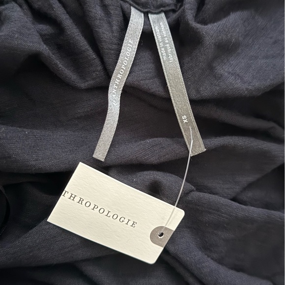 Anthropologie Gloria Bell Sleeve Off The Shoulder Top in Black - Picture 4 of 4